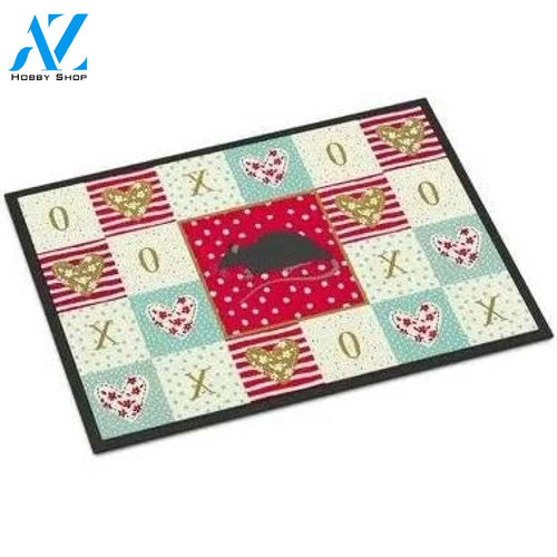 Black Rat Indoor and Outdoor Doormat Warm House Gift Welcome Mat Gift for Friend Family