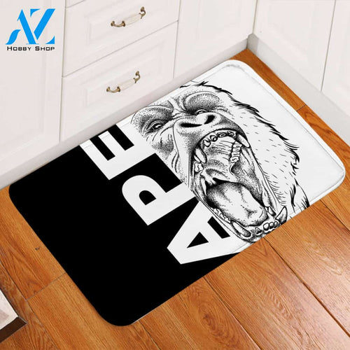 Black & White Ape Door Mat