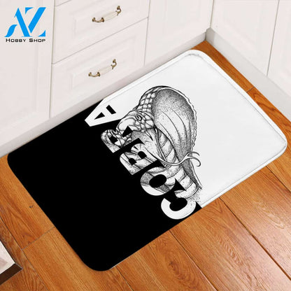 Black & White Cobra Door Mat