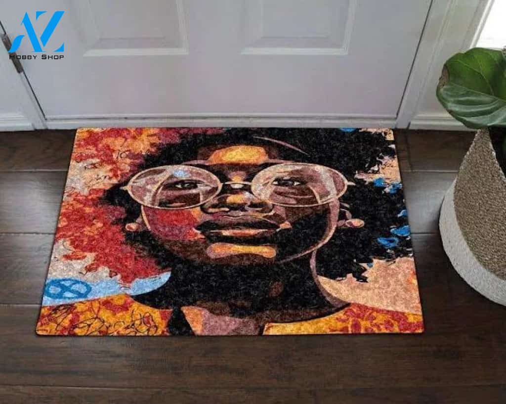 Black Women NT04100021D Doormat
