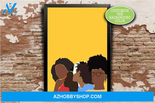 Black Women Prints, Black Women Canvas And Poster, Canvas Wall Art, Wall Decor Visual Art