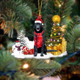 Black German Shepherd Christmas Ornament Christmas Tree Hanging Acrylic Ornament Gift