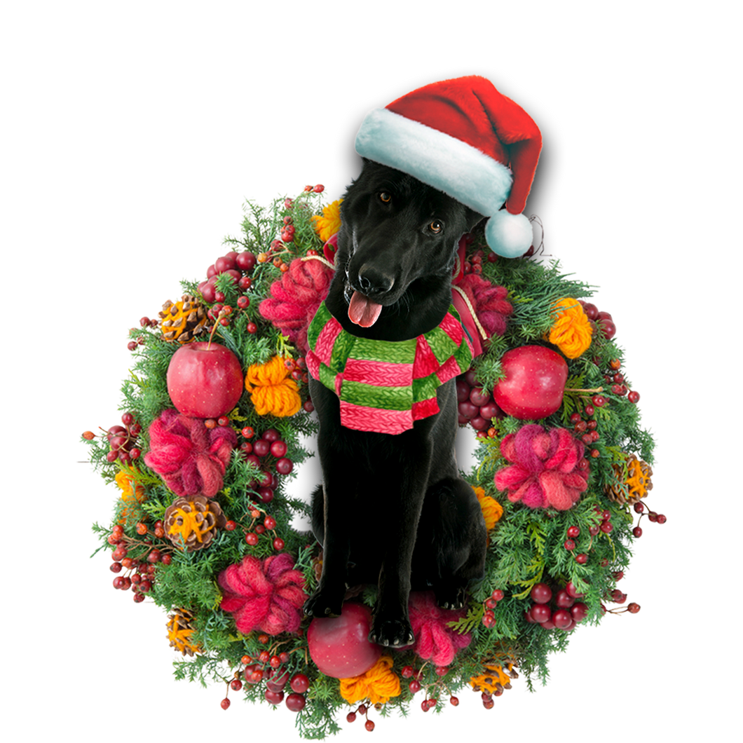 Godmerch- Ornament- Black German Shepherd Christmas Ornament, Happy Christmas Ornament, Car Ornament