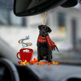 Black Labrador 1-Fall Chocolate-Two Sided Ornament