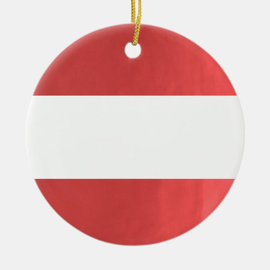 Blank Stripe Template Diy Add Txt Image Event Name Ceramic Ornament