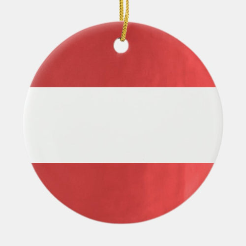 Blank Stripe Template Diy Add Txt Image Event Name Ceramic Ornament