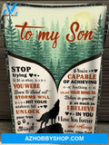 Blanket Gift For Son From Dad To My Son Fleece Blankets Gifts For Dad From Daughter