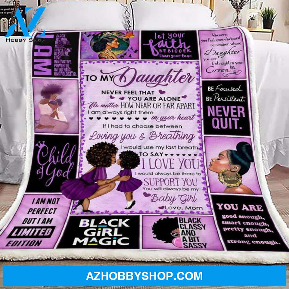 Blanket Mothers Day Gifts Black Mom To Daughter Fleece Blanket Best Gifts For Mom