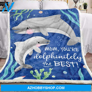 Blanket Mothers Day Gifts Dolphin To My Mom Fleece Blanket Best Gifts For Mom