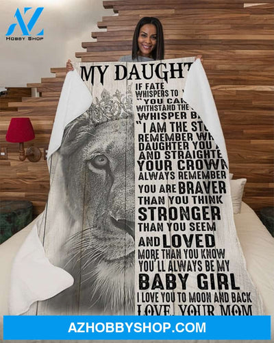 Blanket Mothers Day Gifts If Fate Whispers To You Mom To Daughter Fleece Blanket Gift Mom