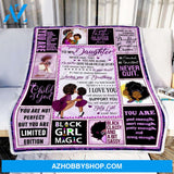 Blanket Mothers Day Gifts Mom To Daughter Black Women Fleece Blanket Unique Gifts