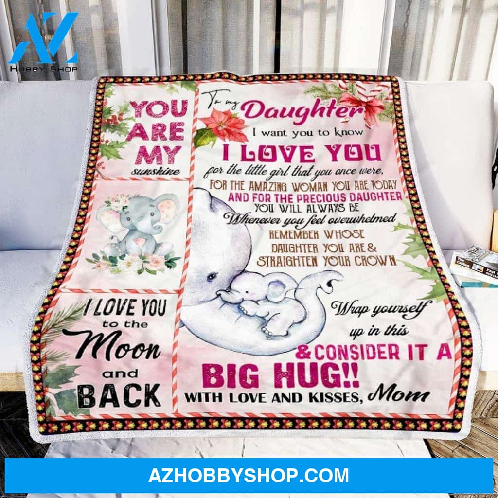 Blanket Mothers Day Gifts Mom To Daughter Elephant Fleece Blanket Best Gifts For Mom