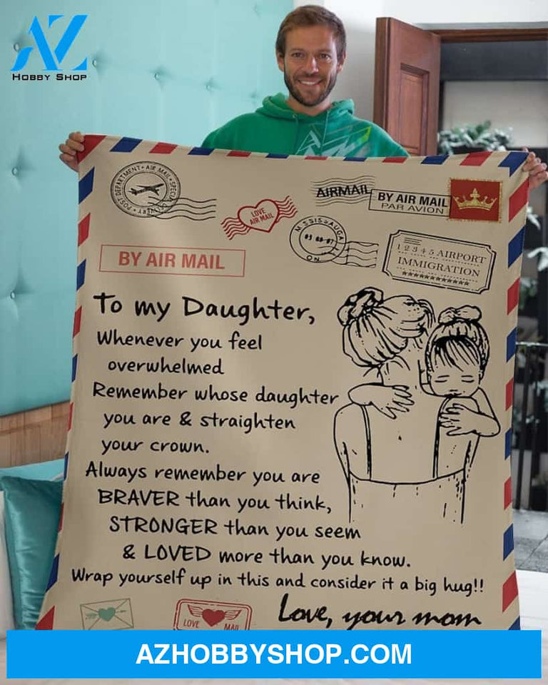 Blanket Mothers Day Gifts Mom To My Daughter Mail Fleece Blanket Gift Mom