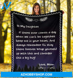 Blanket Mothers Day Gifts To My Daughter A Letter From Mom Fleece Blanket Unique Gifts