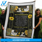 Blanket Mothers Day Gifts To My Daughter Elephant & Sunflower You Are Special Fleece Blanket Unique Gifts