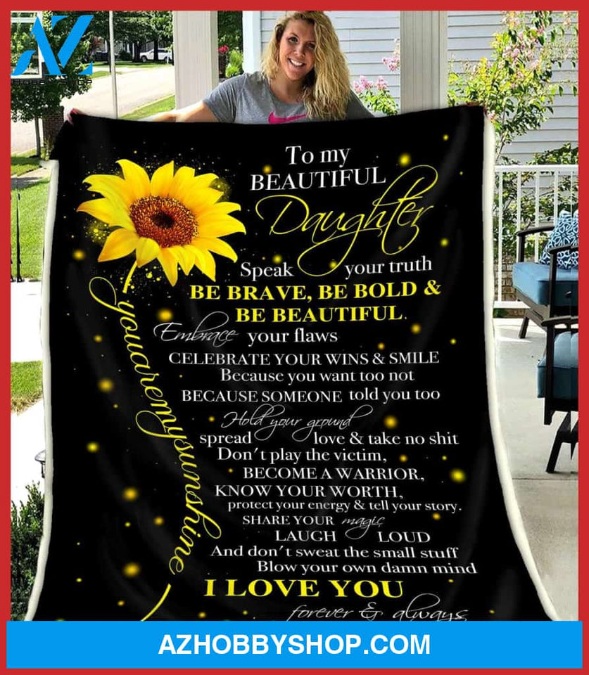 Blanket Mothers Day Gifts To My Daughter Speak Your Truth Blanket Best Gifts For Mom