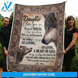 Blanket Mothers Day Gifts To My Daughter Wolf You Are So Special Fleece Blanket Gift Mom