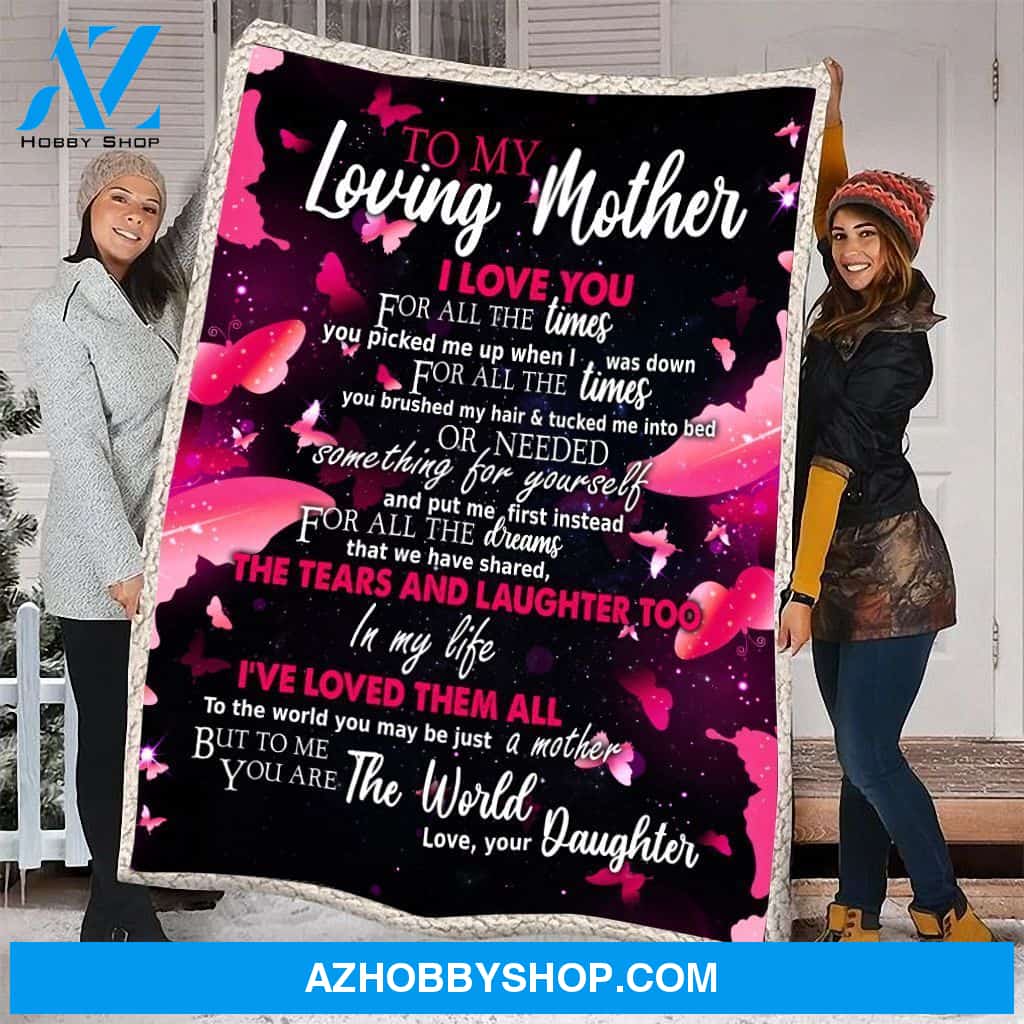 Blanket Mothers Day Gifts To My Loving Mother From Daughter Fleece Blanket Best Gifts For Mom