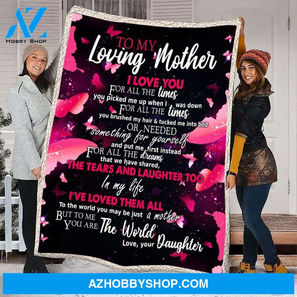 Blanket Mothers Day Gifts To My Loving Mother From Daughter Fleece Blanket Best Gifts For Mom