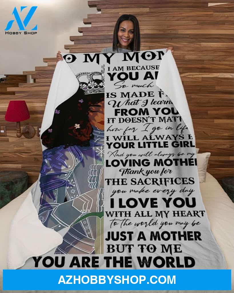 Blanket Mothers Day Gifts To My Mom Fleece Blanket Unique Gifts