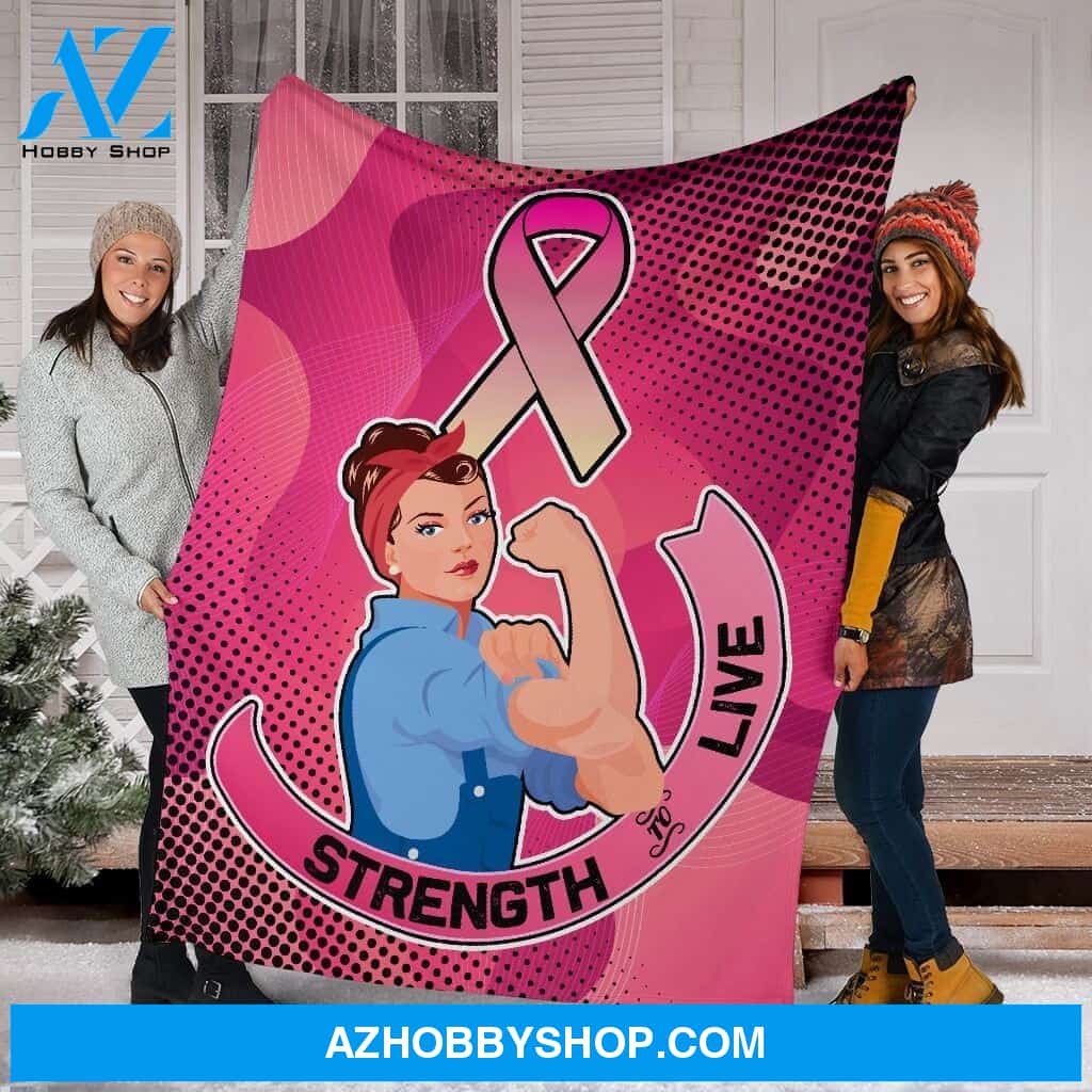 Blanketfy Fight For Breast Cancer 01 Fleece Blanket