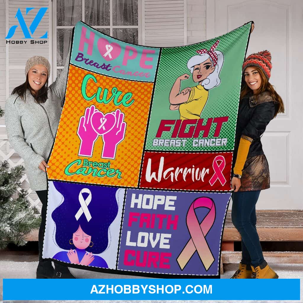 Blanketfy Fight For Breast Cancer 02 Fleece Blanket