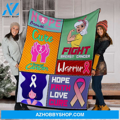 Blanketfy Fight For Breast Cancer 02 Fleece Blanket