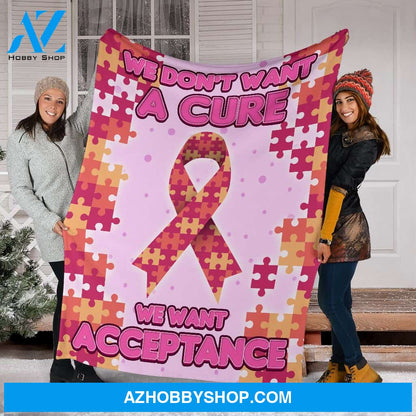 Blanketfy I Love Autism 02 Fleece Blanket