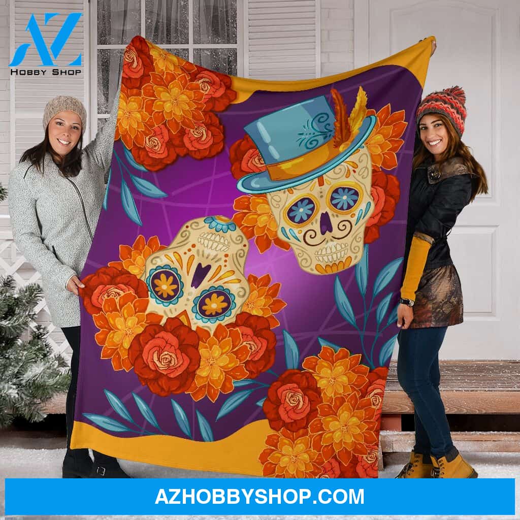Blanketfy Skull 01 Fleece Blanket
