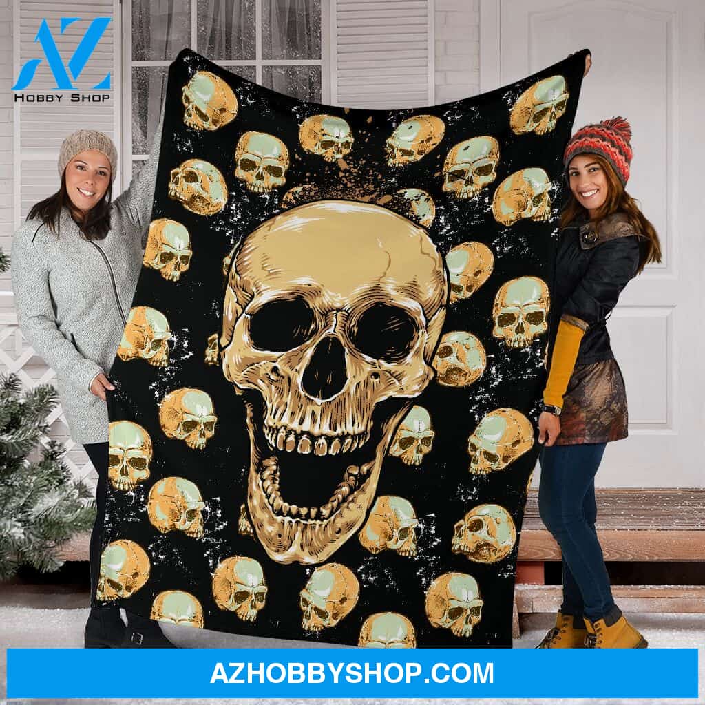 Blanketfy Skull 03 Fleece Blanket