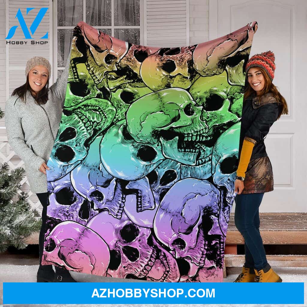 Blanketfy Skull 04 Fleece Blanket