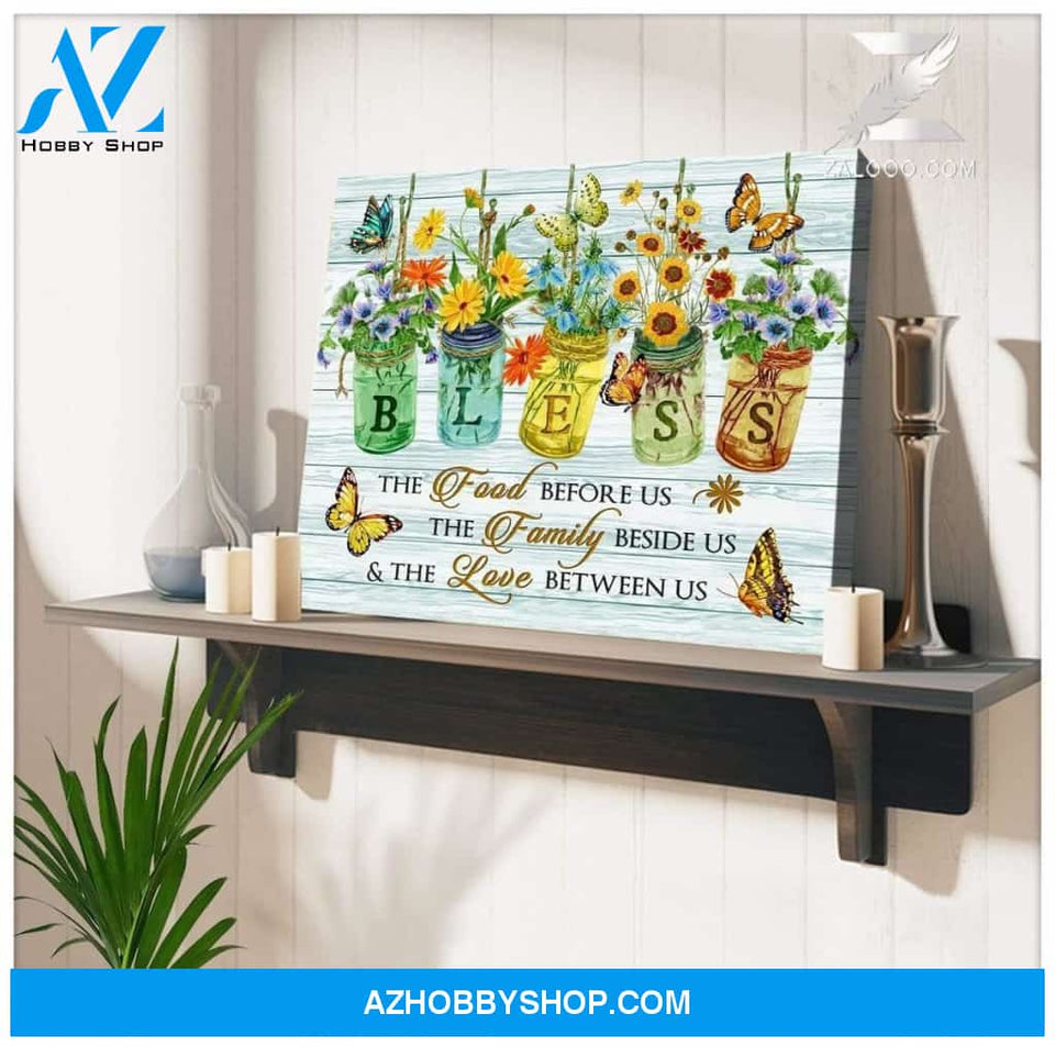 Zalooo Bless Butterfly Wall Art Canvas