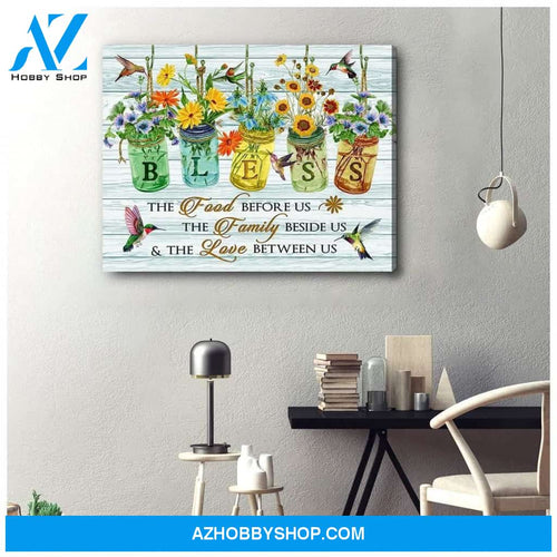 Bless Hummingbird Wall Art Canvas