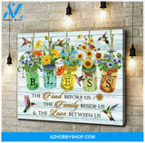 Bless Hummingbird Wall Art Canvas