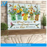 Bless Hummingbird Wall Art Canvas