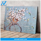 Bless Our Home Hummingbird Premium Wall Art Canvas