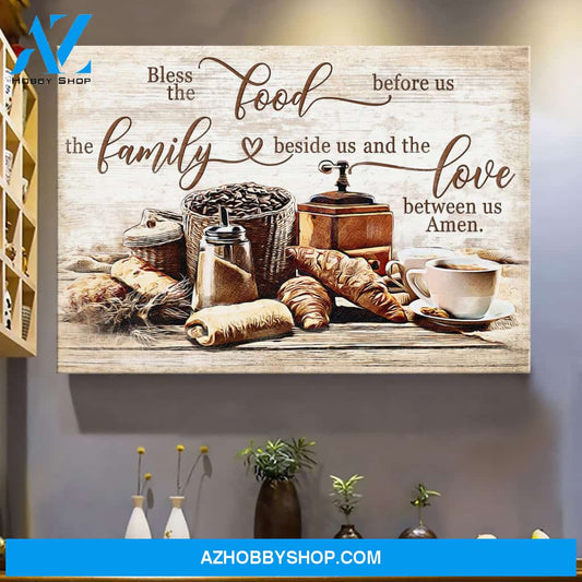 Bless the food before us, the love between us Jesus Landscape Canvas Prints - Wall Art