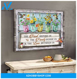 Bless The Food Hummingbird Wall Art Canvas, Wall Decor Visual Art