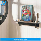 Bless this farmhouse Farm Cardinal Canvas Wall Art Decor