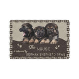 Blessed By Paws German Shepherd Dogs Lover Doormat Welcome Mat