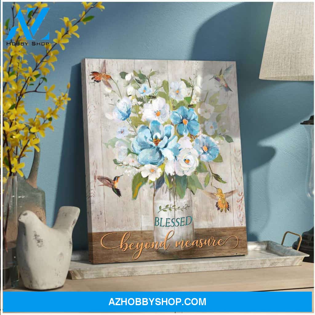 Blessed Hummingbird Canvas Wall Art, Wall Decor Visual Art