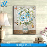 Blessed Hummingbird Premium Canvas Wall Art