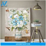 Blessed Hummingbird Premium Canvas Wall Art