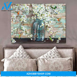 Blessed Hummingbird Wall Art Canvas, Wall Decor Visual Art