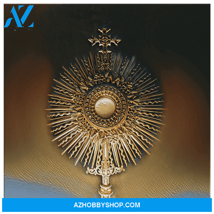 Blessed Sacrament Canvas Art, Eucharistic Adoration, Jesus Body & Blood, Catholic Art, Holy Communion
