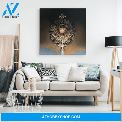 Blessed Sacrament Canvas Art, Eucharistic Adoration, Jesus Body & Blood, Catholic Art, Holy Communion
