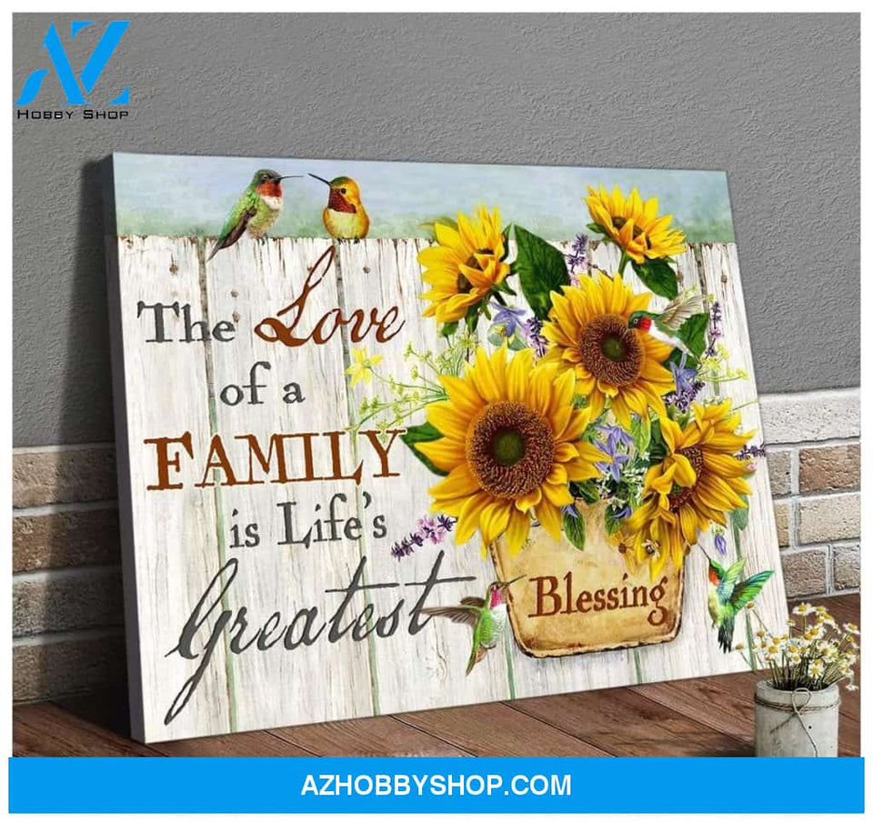 Blessing Hummingbird Wall Art Canvas, Wall Decor Visual Art