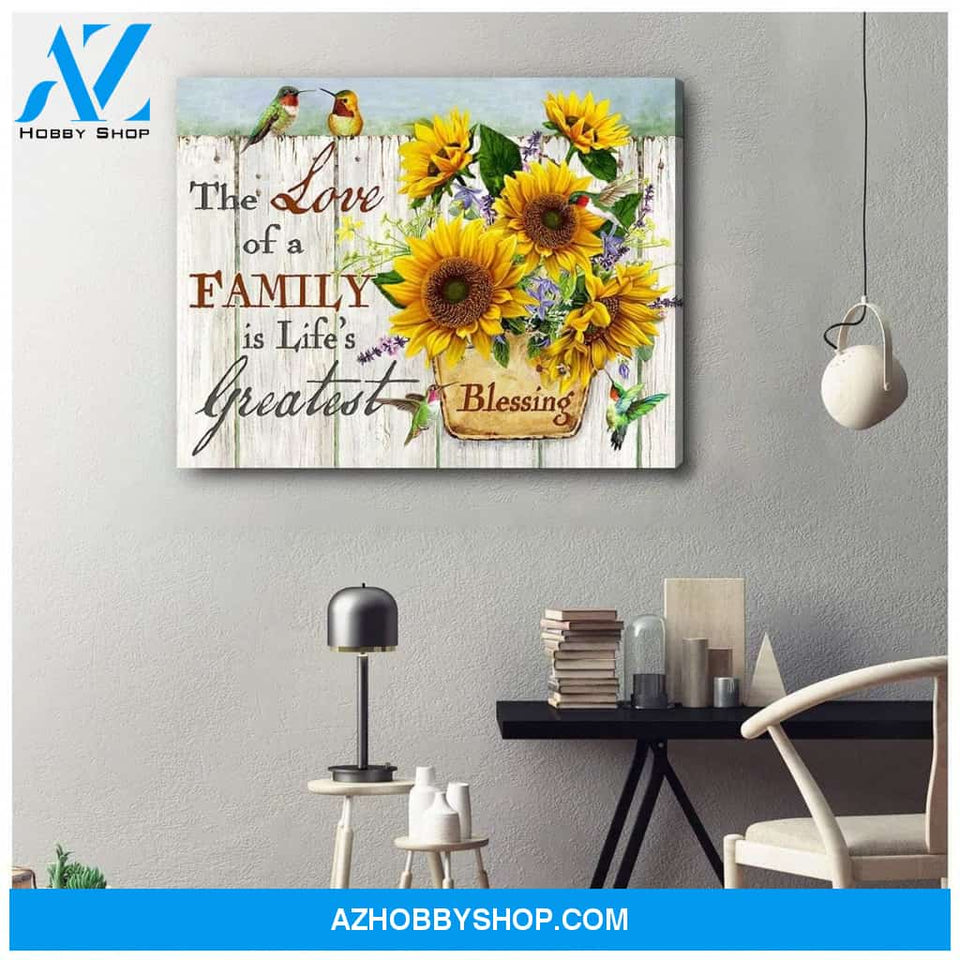 Blessing Hummingbird Wall Art Canvas, Wall Decor Visual Art