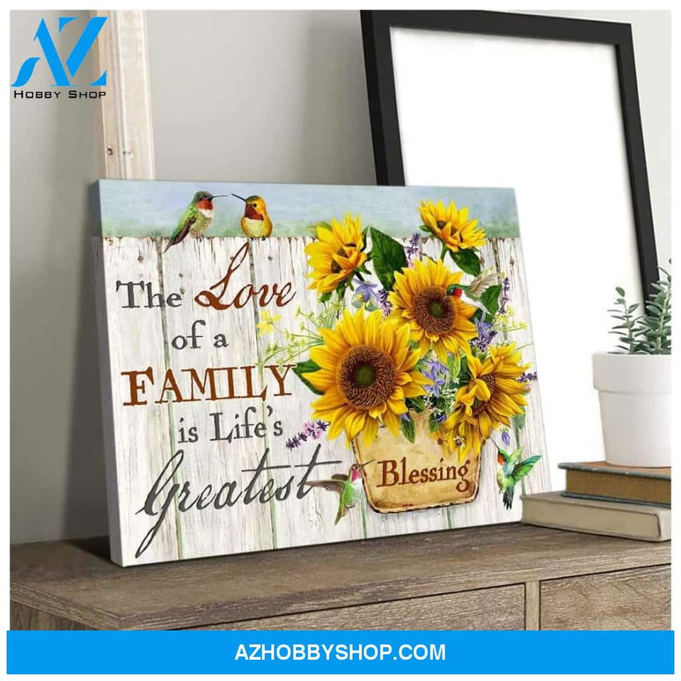 Blessing Hummingbird Wall Art Canvas, Wall Decor Visual Art