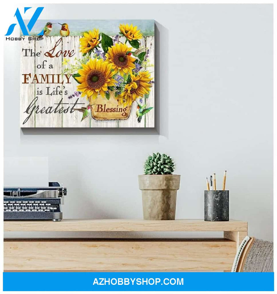 Blessing Hummingbird Wall Art Canvas, Wall Decor Visual Art